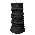 thumbnail image 1 of Leg Warmers Y2K for Women Fitness Rib Knitting Boot Wool Winter Clothing Compression Leg Sleeve Black, 1 of 5