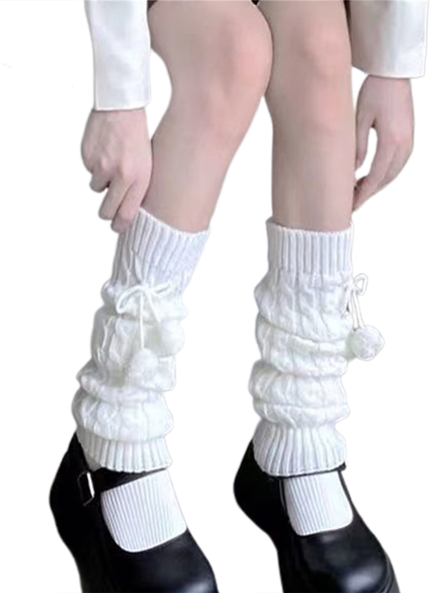 Leg Warmers for Women 80s 90s Harajuku Kawaii High Heels Boots Warm Fuzzy  Leg Cover Partywear Clubwear 