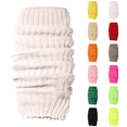 thumbnail image 1 of Leg Warmers for Women 80s Ribbed Knitted Long Socks for Party Sports Ballet Dance Skating Yoga Junior (Light pink), 1 of 9