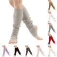 thumbnail image 1 of Leg Warmers for Women Dance Yoga Open Toe Heel Socks Eighties Ribbed Party Athletic Accessories, 1 of 4