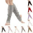 thumbnail image 1 of Leg Warmers for Women Dance Yoga Open Toe Heel Socks Eighties Ribbed Party Athletic Accessories, 1 of 4
