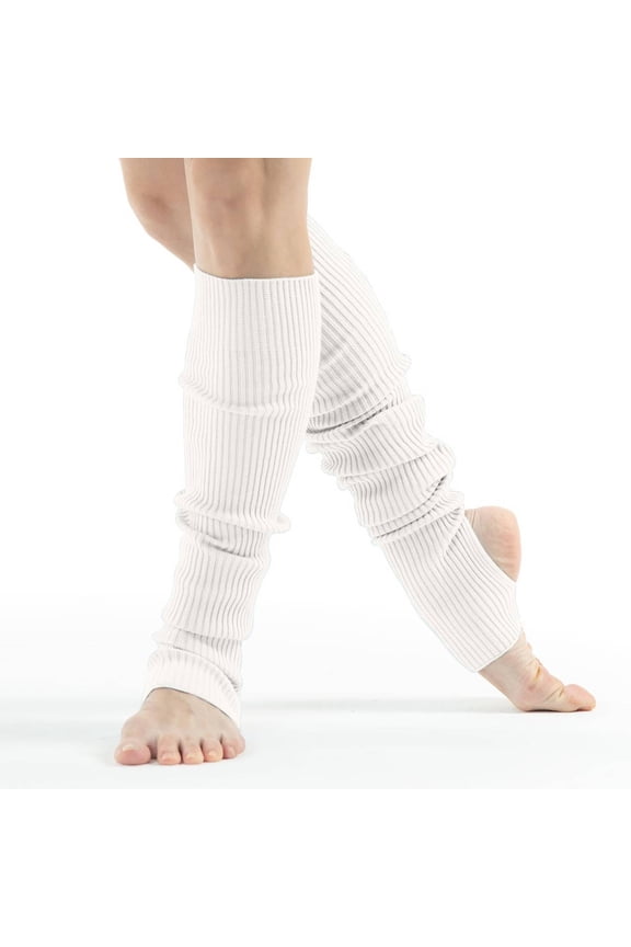 Leg Warmers for Women Dance Yoga Open Toe Heel Socks Eighty’s 80s Ribbed Party Warm Sports Stockings