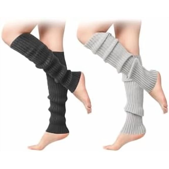 Leg Warmers for Women - Leg Warmers 80s Ribbed Knitted Long Socks for Party Sports