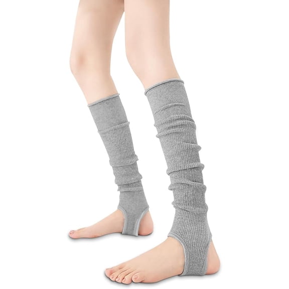 Leg Warmers for Women, Slouchy Mid-Calf Thermal Cable Knit for Fall Winter