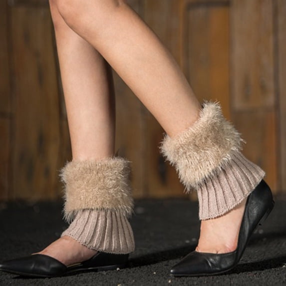 Leg Warmers for Women Winter Leg Warmers Fluffy Gothic Accessories Fuzzy Socks for Women Fluffy Socks Kawaii Clothes