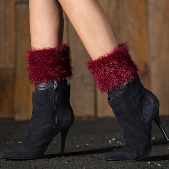 Leg Warmers for Women Winter Leg Warmers Fluffy Gothic Accessories Fuzzy Socks for Women Fluffy Socks Kawaii Clothes