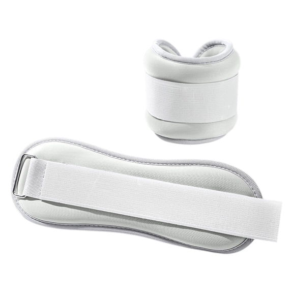 Leg Weights, 2-Pack Adjustable Ankle and Wrist Weights for Women Men, Ankle Weights for Running, Dance, Fitness, Strength Training Exercise, Home Workout Equipment, Gray