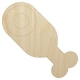 thumbnail image 1 of Leg of Lamb Beef Ham Meat Wood Shape Unfinished Piece Cutout Craft DIY Projects - 6.25 Inch Size - 1/8 Inch Thick, 1 of 7