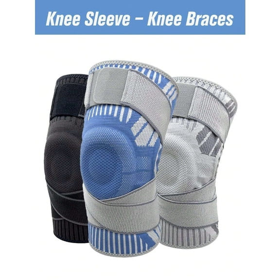 Leg support knee brace with adjustable straps, suitable for both men and womenprecisely relieves knee pain, provides knee support for running, fitness, work and other activities.