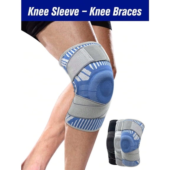 Leg support knee brace with adjustable straps, suitable for both men and womenprecisely relieves knee pain, provides knee support for running, fitness, work and other activities.