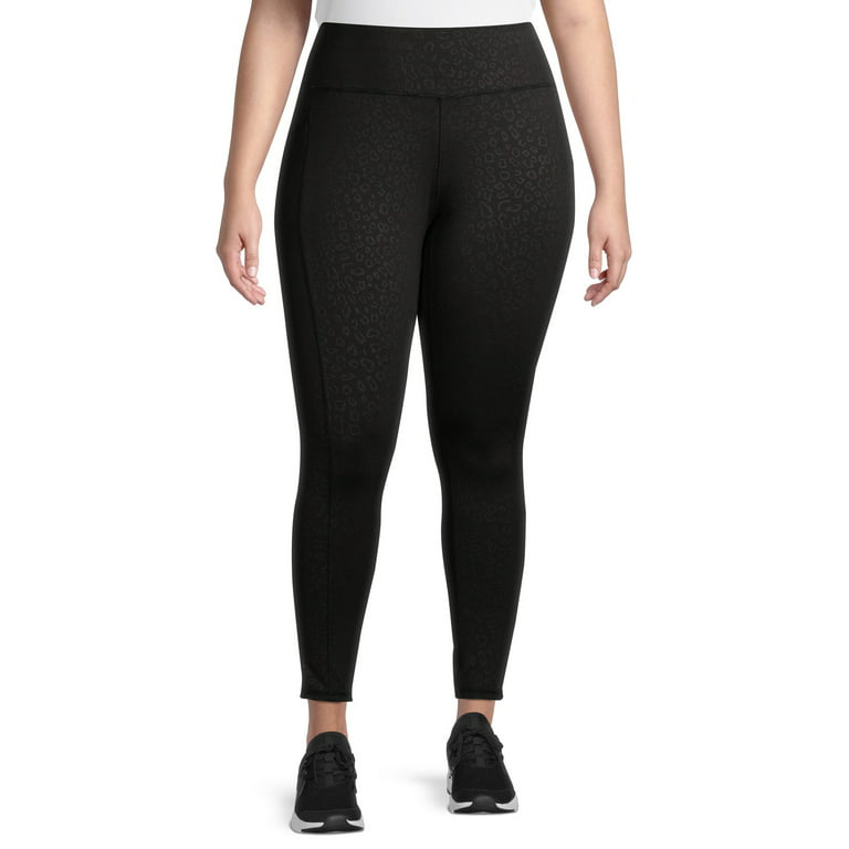 High Waisted Black Leggings With Side Pockets plus Size 