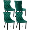 thumbnail image 1 of LegaHome Dining Room Chairs Set of 4, Modern Upholstered Velvet Dining Chair with Nailhead Trim&Solid Wood Legs, Tufted Button Padded Accent Chairs Set for Kitchen Dining Room Living Room, Green, 1 of 10