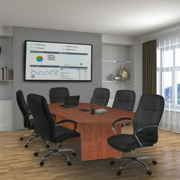 Legacy 120" Racetrack Conference Table with Power Data Grommet- Cherry