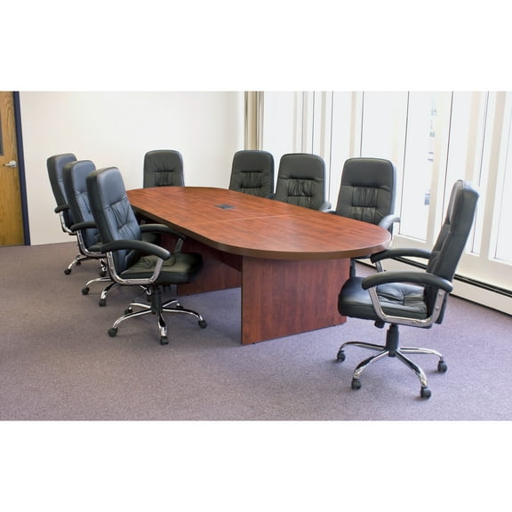Legacy 168" Modular Racetrack Conference Table with Power Data Grommet- Cherry