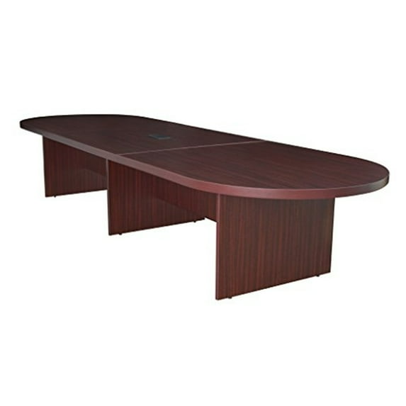 Legacy 168" Modular Racetrack Conference Table with Power Data Grommet- Mahogany