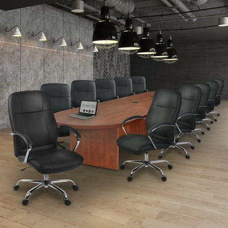 Legacy 192" Modular Racetrack Conference Table with 2 Power Data Grommets- Cherry