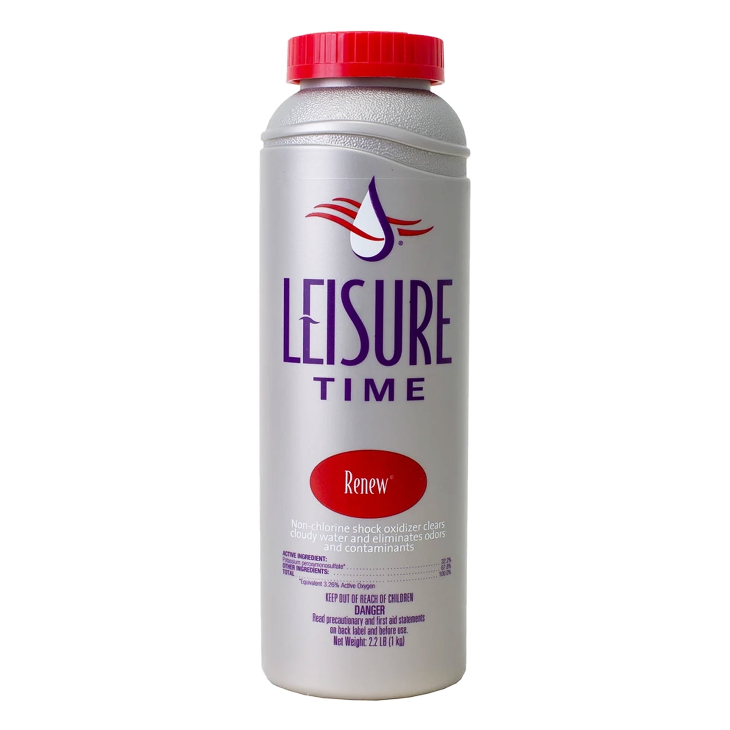 Leisure Time Renew Spa Hot Tub Pool Non Chlorine Shock Chemicals, 2.2 Pounds