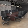 thumbnail image 1 of Legacy 216" Modular Racetrack Conference Table with 2 Power Data Grommets- Mahogany, 1 of 2