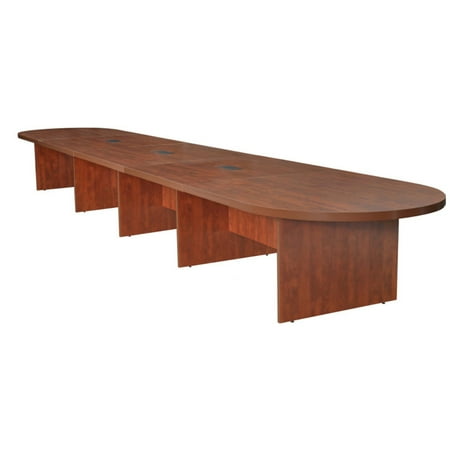 Legacy 240" Modular Racetrack Conference Table with 3 Power Data Grommets- Cherry
