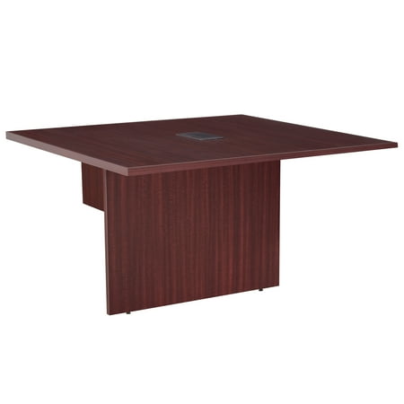 Legacy 48" Modular Conference Table Extension with Power Data Grommet- Mahogany