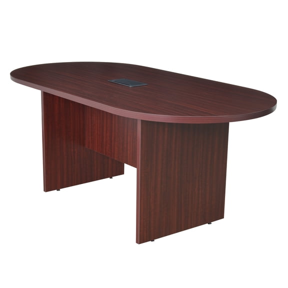 Regency Legacy 71" Racetrack Conference Table with Power Data Grommet- Mahogany
