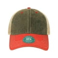 thumbnail image 1 of LEGACY Old Favorite Trucker Cap, One Size, Black/Scarlet Red/Khaki, 1 of 3