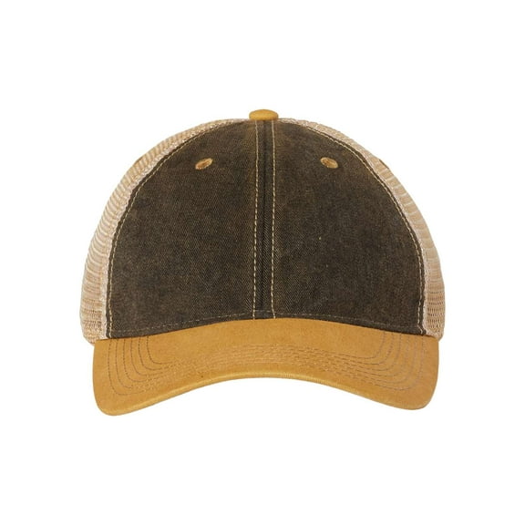 LEGACY - Old Favorite Trucker Cap - OFA - Black/ Yellow/ Khaki - Size: Adjustable