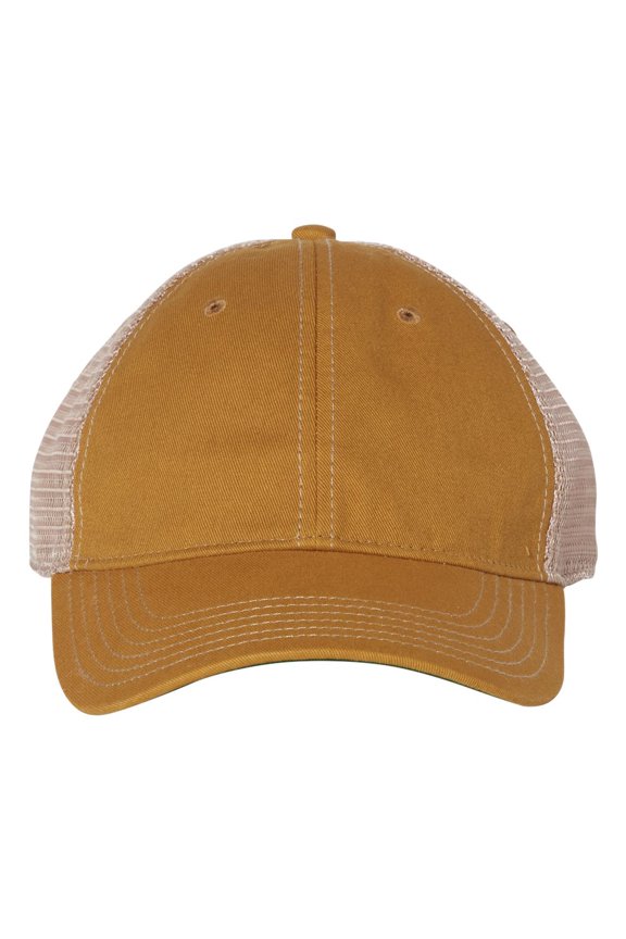 - Old Favorite Trucker Cap - OFA - Yellow/ Khaki - Size: Adjustable
