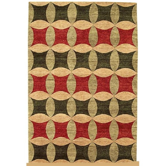 Legacy Area Rug - Rust - Green & Gold