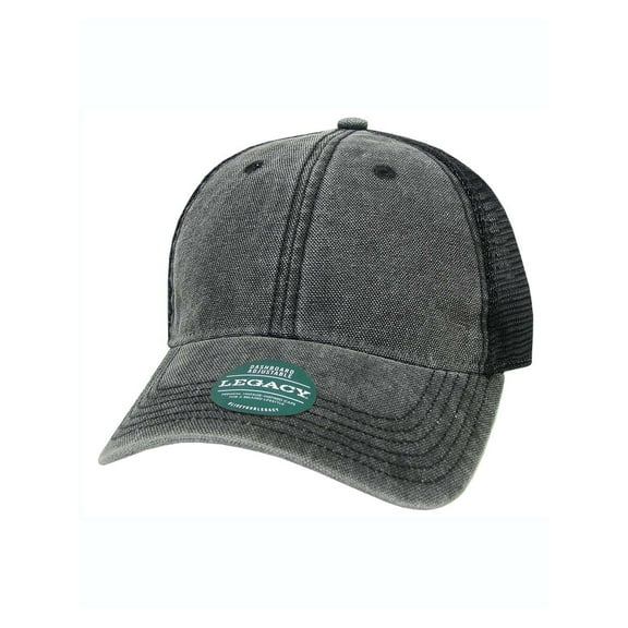 Legacy B57395100 Adjustable Dashboard Trucker Cap, Black - One Size
