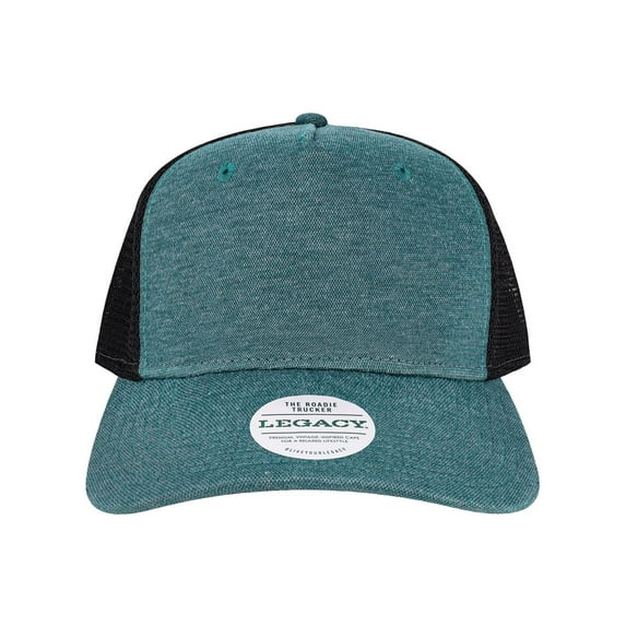 Legacy B93795250 Five-Panel Trucker Cap, Marine Blue & Black - Adjustable Size