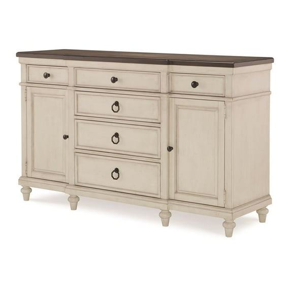 Legacy Classic Brookhaven Buffet in Vintage Linen & Rustic Elm Wood