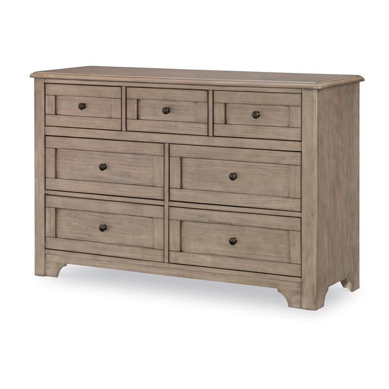 Legacy Classic Farm House Seven Drawer Dresser Old Crate Brown Wood -  Walmart.com