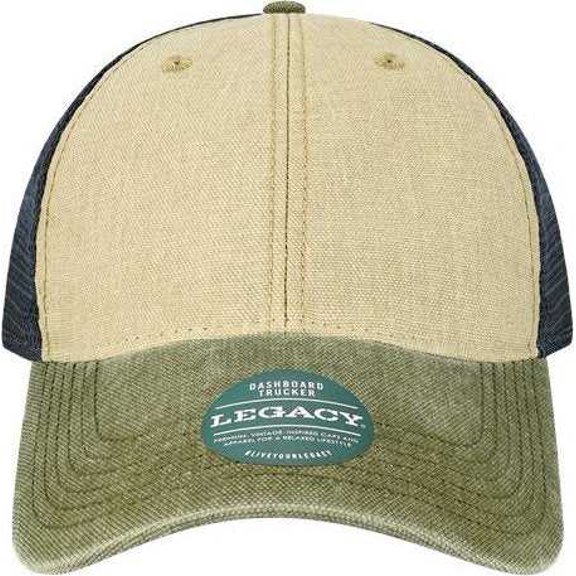 Legacy DTA Dashboard Trucker Cap - Stone Olive Navy