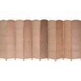 thumbnail image 1 of Legacy Decor 10 Panel Diamond Weave Fiber Room Divider, Natural Color 71" High X 175" Wide, 1 of 1