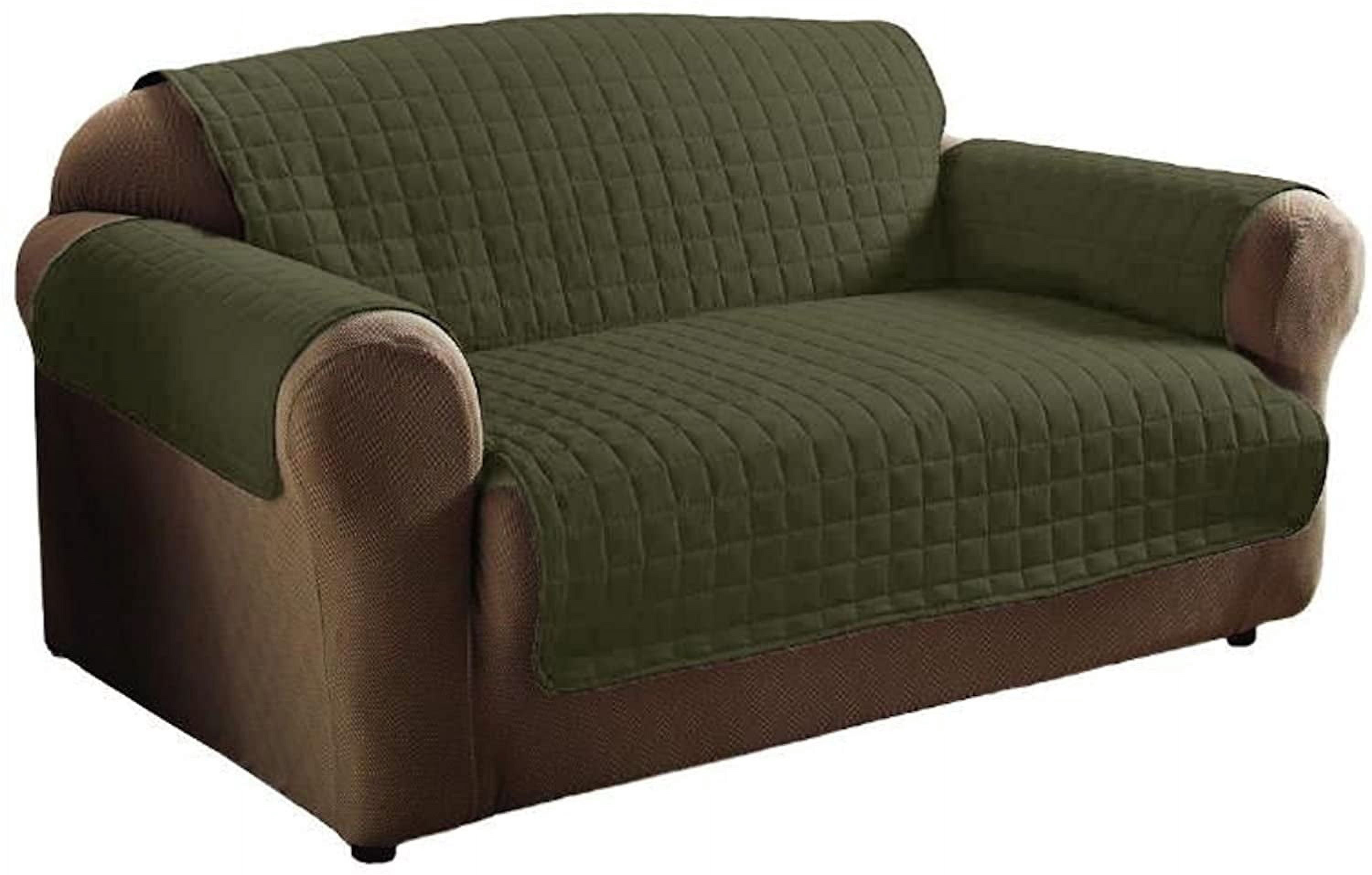 Legacy Decor 2PC Sage Soft Micro Suede Couch Sofa and Loveseat Pet Furniture Slip Covers