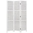 thumbnail image 1 of Legacy Decor Room Divider Antique Wicker and Wood, 3 Panels, White, Freestanding, 1 of 4