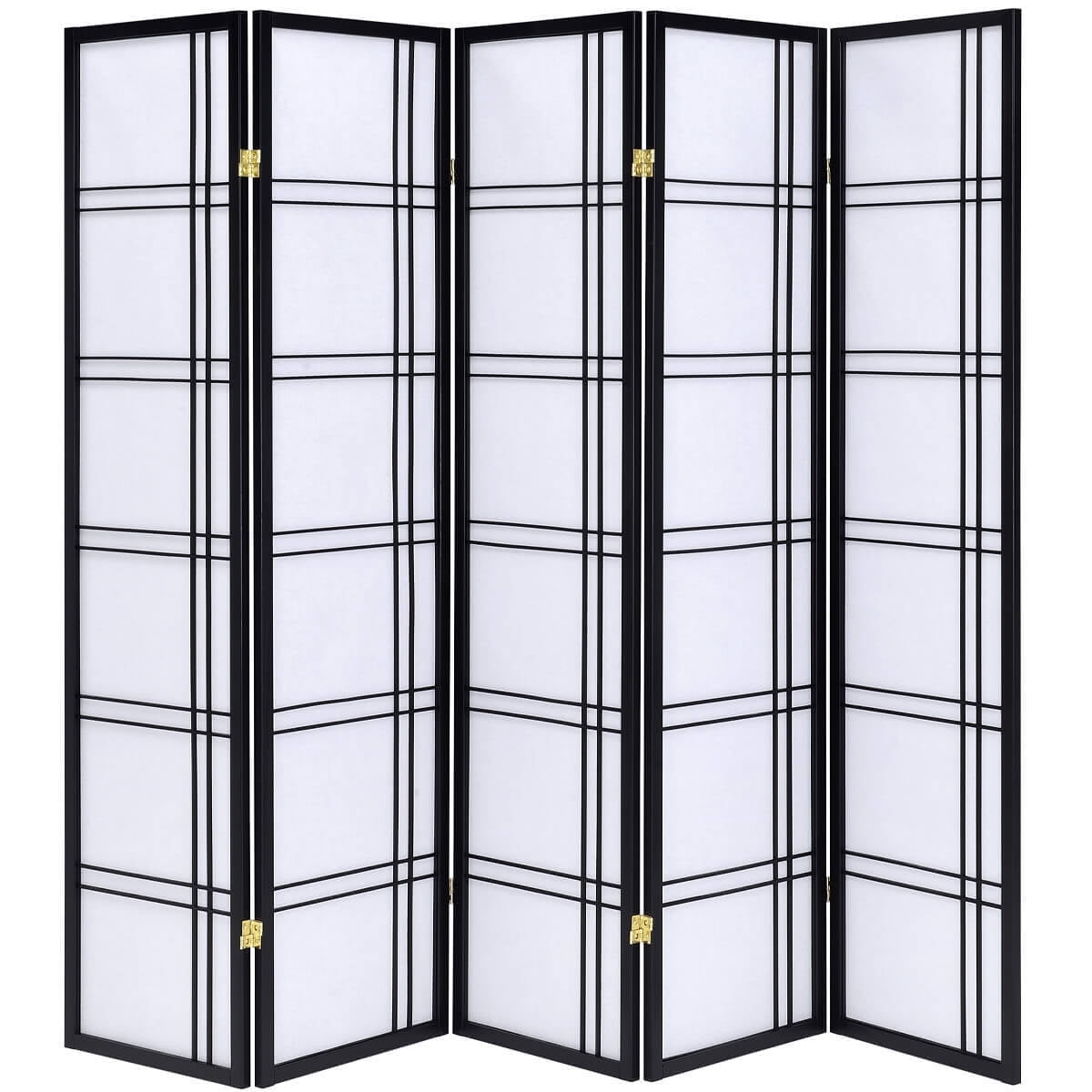 Legacy Decor 5 Panels Room Divider Privacy Screen Lattice Design 5.9 ft ...