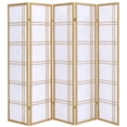 thumbnail image 1 of Legacy Decor 5 Panels Room Divider Privacy Screen Lattice Design 5.9 ft Tall x 7.3 ft Wide Natural, 1 of 5