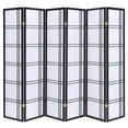 thumbnail image 1 of Legacy Decor 6 Panels Room Divider Privacy Screen Lattice Design 5.9 ft Tall x 8.6 ft Wide, Black, Freestanding, 1 of 1