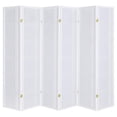 thumbnail image 1 of Legacy Decor 6 Panels Room Divider Privacy Screen Lattice Design 5.9 ft Tall x 8.6 ft Wide, White, Freestanding, 1 of 1