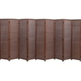 thumbnail image 1 of Legacy Decor 8 Panels Room Screen Divider Freestanding Bamboo Brown Color 6ft Tall, 1 of 4