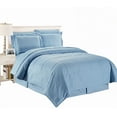 thumbnail image 1 of Legacy Decor 8 Pieces Reversible Wrinkle Free Soft Comforter Set Including Sheet Set, Light Blue King Size, 1 of 2