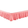 thumbnail image 1 of Legacy Decor Bed Skirt Dust Ruffle 100% Brushed Microfiber with 14” Drop, Twin Full Pink, 1 of 1