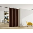 thumbnail image 1 of Legacy Decor Blackout Curtain Grommet Top Room Divider, 120" Wide X 96" Tall, Brown, Indoor, 1 of 5