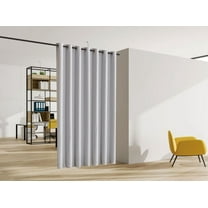 Legacy Decor Blackout Curtain with Grommet Top Room Divider, 48" Wide X 84" Tall, Stone Color, Indoor
