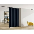 thumbnail image 1 of Legacy Decor Blackout Room Divider Curtain Panel Premium Fabric Thermal Insulated, Grommet Top, 180" Wide X 96" Tall, Navy Color, Indoor, 1 of 5