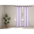 thumbnail image 1 of Legacy Decor Chiffon Window Sheer Curtains Voile Drapes 2 Panels Grommet Top 54" X 84" Tall Lilac Color, 1 of 3