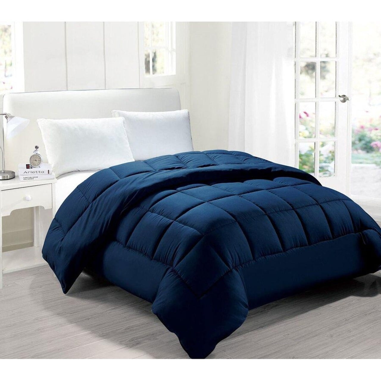 Legacy Decor Down Alternative Twin Size Comforter, Hypoallergenic Antidust Mite Antibacterial
