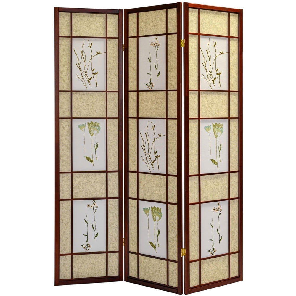 3 Panel Shoji Screen - Cherry - Walmart.com 3 Panel Shoji Screen - Cherry - Walmart.com